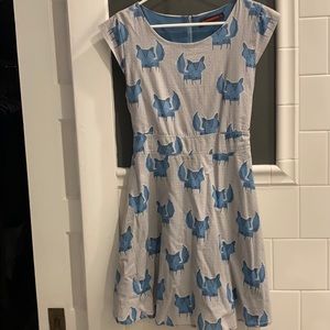 Vintage fit Fox dress - adorable!